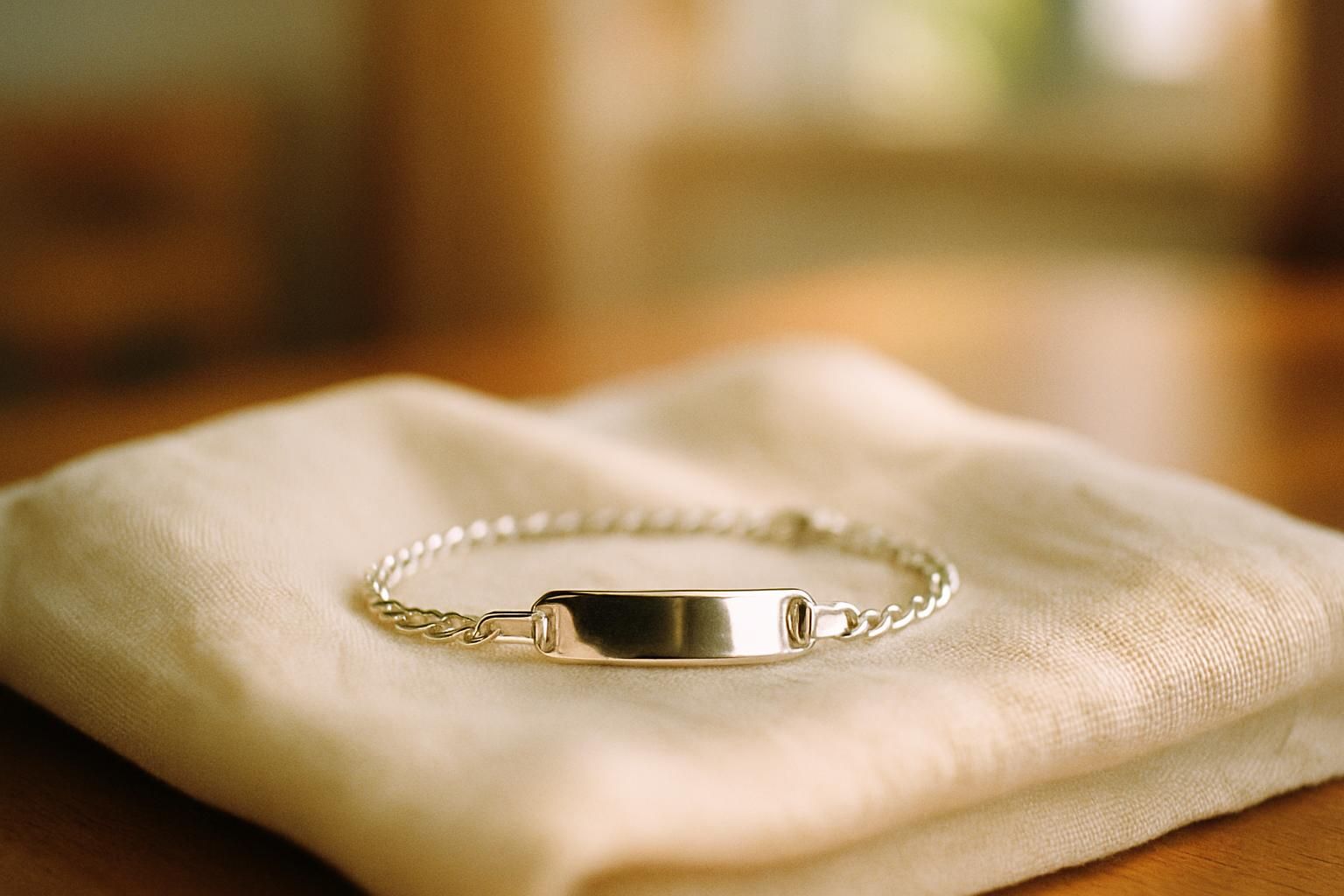 découvrez nos idées de cadeaux pour marraine et parrain avec une gourmette bébé personnalisée, un présent précieux et symbolique pour célébrer ce lien unique.